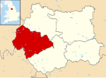 Calderdale UK locator map